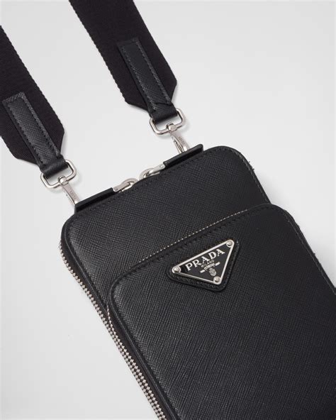 Prada Saffiano leather smartphone case 